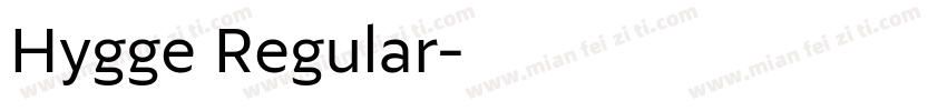 Hygge Regular字体转换